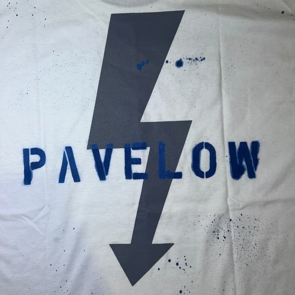 Pallette‎ Pavelow Champion T-Shirt Mens L Lightning Bolt White Essentials 18-19 - Picture 11 of 13